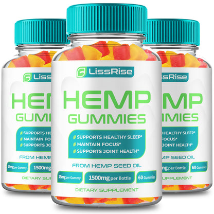 (3 Pack) Blissrise Gummies, All Natural Health & Overall Wellness, (180 Gummies)