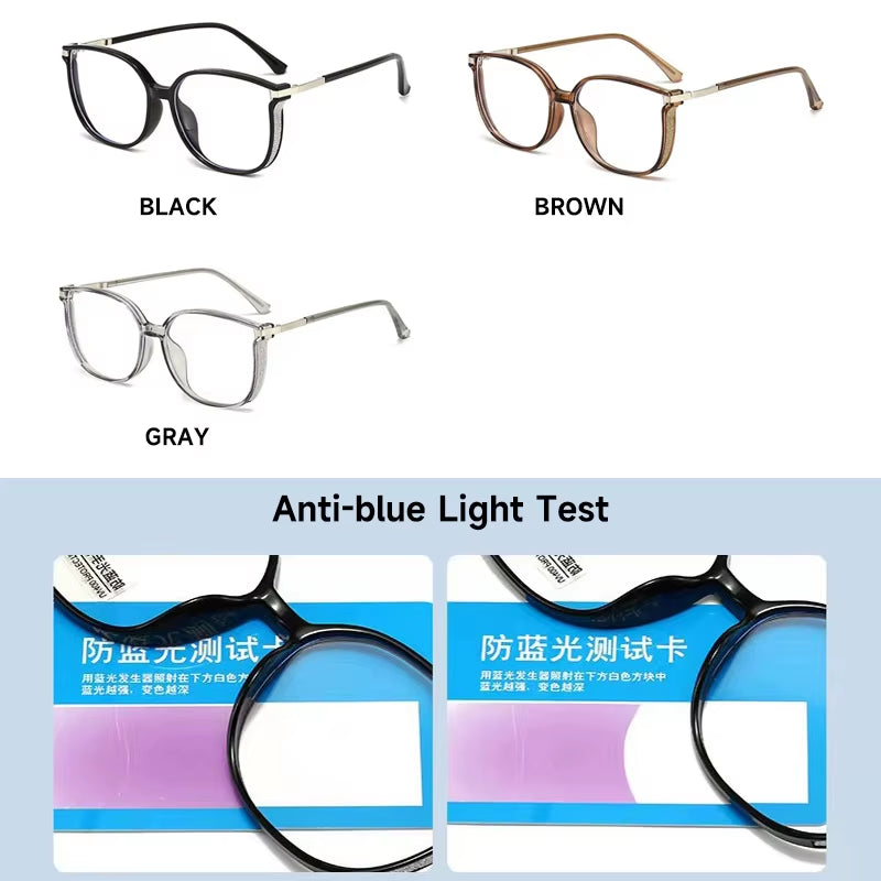 Fashion Reading Glasses Women Anti-Blue Light Eyeglasses Woman Prescription Eyewear Blocking Blue Light Readers