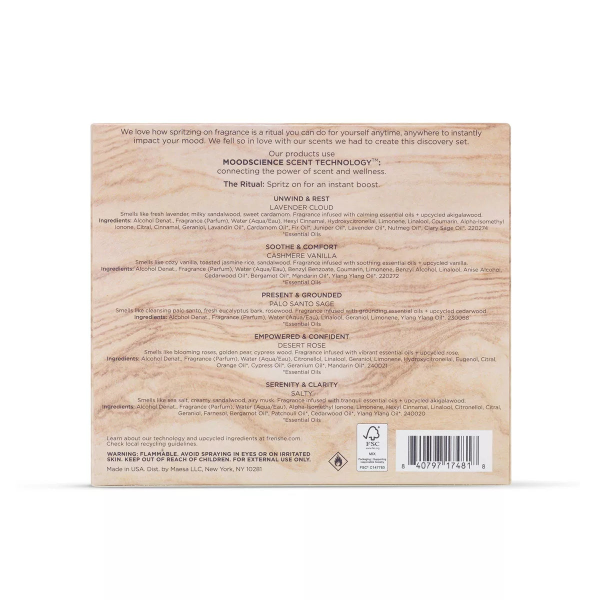 Being Frenshe Mood Boosting Perfume Discovery Set - 3 Fl Oz/5Ct