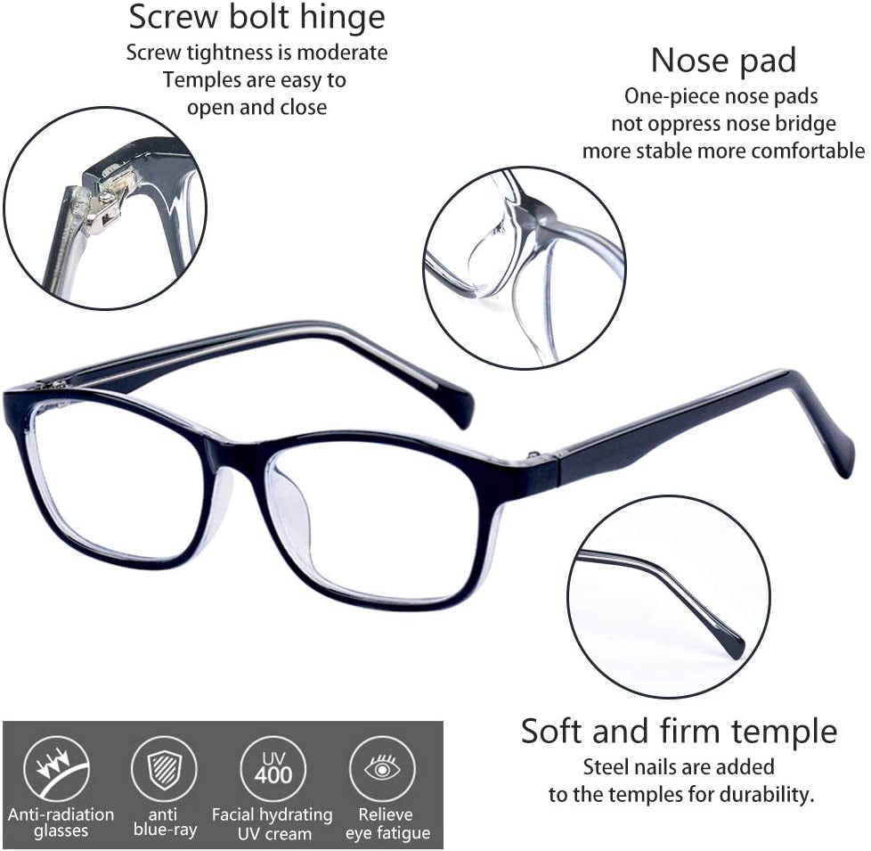 Children Blue Light Blocking Glasses Boys and Girls Age 3-12 2186C1 Blue