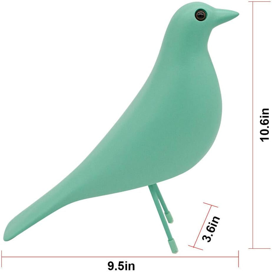 Mid Century Home Decor, House Bird, Adornment Office Home Decor, Desk Dove Ornament, Arts Pigeon Gifts, Replica Sculpture (Blue)