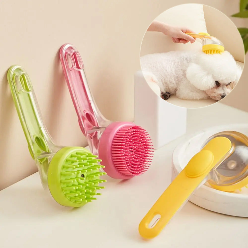 Dogs Cats Pets Brush Pet Bath Brush Cleaning Brushes Long Handle Shower Brush Pet Supplies Cat Dog Pet Grooming Comb for Pet Products