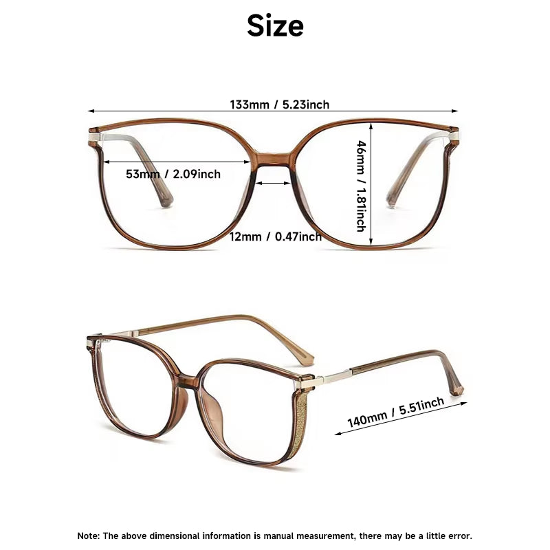 Fashion Reading Glasses Women Anti-Blue Light Eyeglasses Woman Prescription Eyewear Blocking Blue Light Readers