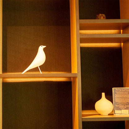 Mid-Century House Bird Home Decor - Room Decor Adornment for Hotel Restaurant Cafe Office Desk Dove Ornament, Arts Pigeon Gifts (White)